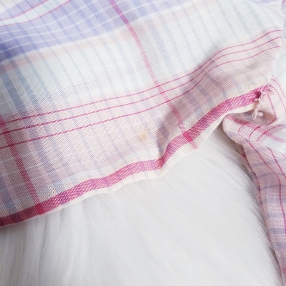 Vintage 80's retro COTTAGECORE prairie pastel shirt top blouse Plus Size - Picture 4 of 12